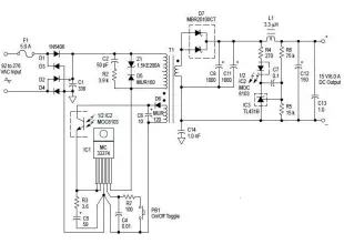 AC to DC 90 Watt Switching Power Adaptor PCB