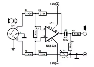 Balanced Microphone Preamplifier
