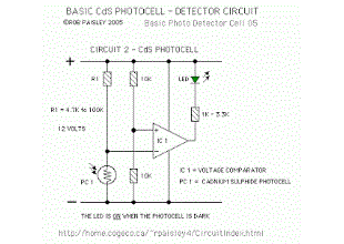 basic cds photocell detector