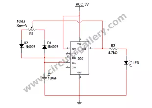 PWM LED Dimmer/ Brightness Control by 555 Timer With Video Simulation
