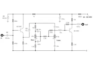 audio tone control 2 transistor circuit