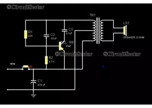 Door Bell Circuit Using BEL 188 PCB