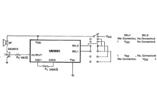UM3561 electronic siren circuit diagram