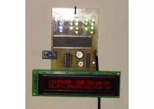 Digital clock with thermometer and hygrometer