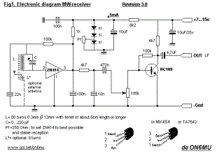 Medium Wave radio reciever circuit
