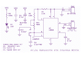 555 stepper pulse generator