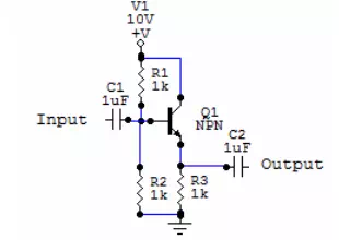 Transistor Voltage buffer Follower