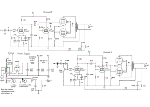 Amplifier circuit from tube radio