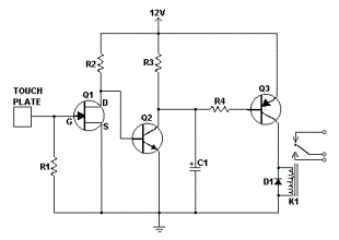 simple touch switch circuit