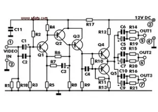 video signal amplifier circuit diagram