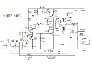 mjr7 mk3 mosfet audio power amplifier 70w