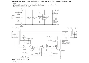 A muting delay & DC offset protection circuit