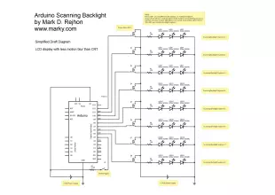 arduino scanning backlight