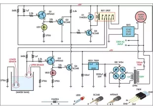 automatic water tank filler circuit diagram