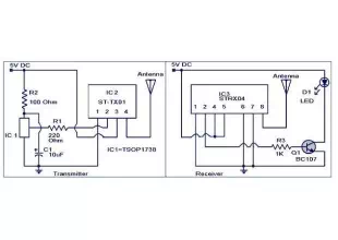 IR to RF converter circuit