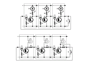 LEDs or lamps sequencer circuit