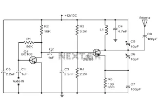 Simple FM transmitter circuit