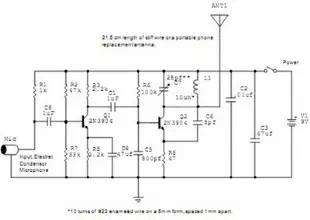 Wireless Car AlarmCircuit With 2N3904 Transistor