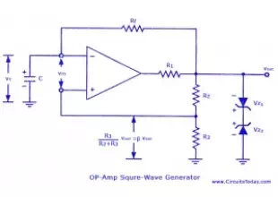 How to make an Astable or Free running Multi vibrator using 741 Op-Amp