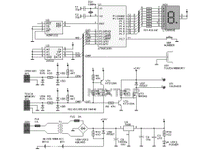 iButton Electronic Lock Schematic Diagram