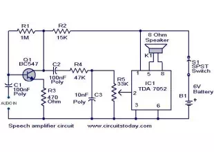 Speech amplifier circuit
