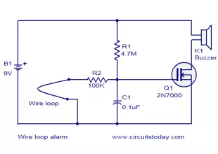 Wire loop alarm