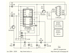PIC Programmer schematic RS232
