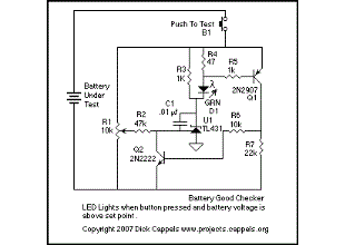 LED Battery Checkers