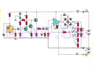 Analogue Sound Preasure dB-Meter Circuit