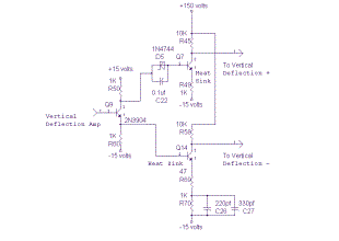 Vertical Deflection Amplifier for Oscilloscope