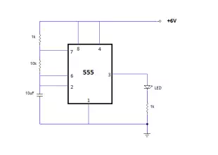 Simple NE555 IC Testing Circuit