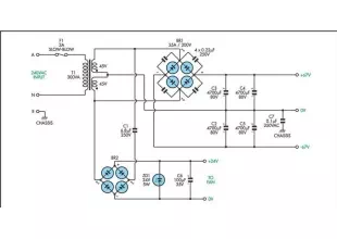 200W MOSFET Power Amplifier Schematic Diagram