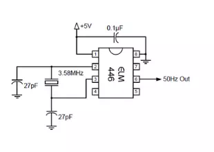 50hz accurate oscillator circuit