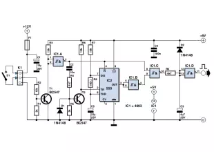 Switching Delay Used by 555 Timer IC