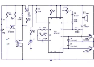 water sensor alarm circuit using ic