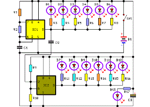 Bicycle Back Safety Light Circuit Schematic Circuit