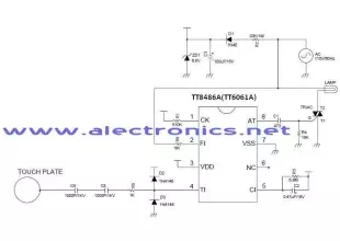 TT6061A and TT8486A sensitive touch light dimmer circuit with explanation