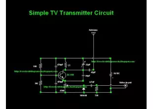 Simple TV Transmitter circuit diagram (VHF)