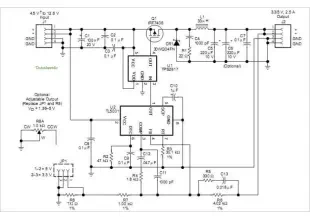 Tl5001 Pulse-width-modulation (pwm) Controller Coupled With A Tps2817 Mosfet Driver