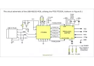 Usb To Rs232 Uart Serial Converter Pcb