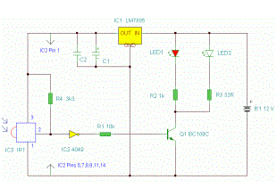 IR Remote Control Extender circuit diagrams