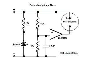 Precision Receiver Battery Low Voltage Alarms