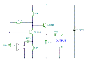 Speaker Microphone circuit diagrams