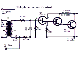 Telephone Record Control Circuit