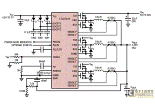  three phases DC voltage regulation power supply control cipher scheme of LTC3731H