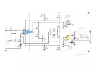 Small class b audio amplifier circuit diagram