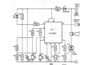 LM1801 smoke detector circuit design electronic project