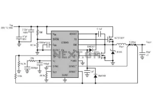 12 volt power supply circuit diagram using LT3845
