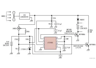 LTC1042 wind charger circuit schematic project