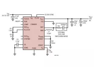 12 volt power supply circuit using LTM4096 IC